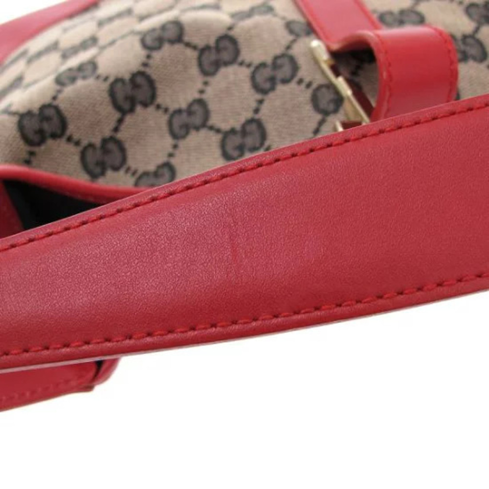 Gucci Jackie Hobo bag signature GG canvas red - Picture 8 of 9